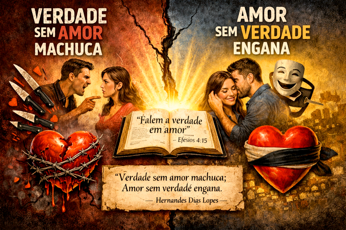 Verdade Sem Amor Machuca Seu Casamento; Amor Sem Verdade Engana Seu Cônjuge
